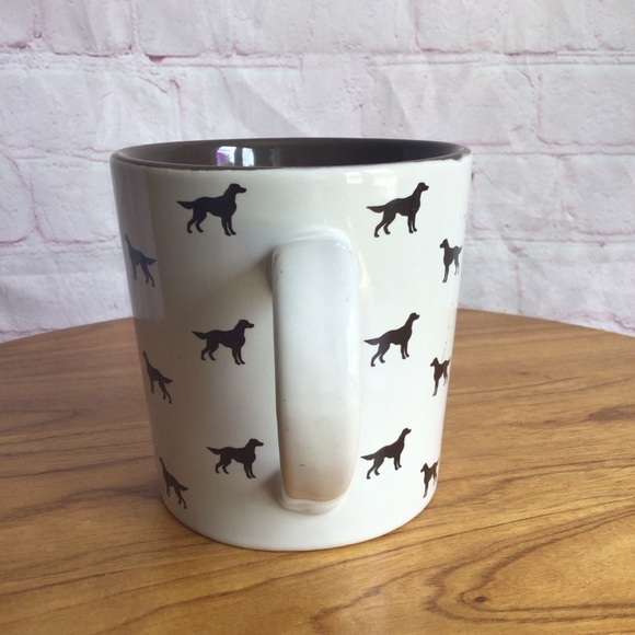 Large Cream and Brown Dog Silhouette Ceramic Mug - Picture 4 of 7
